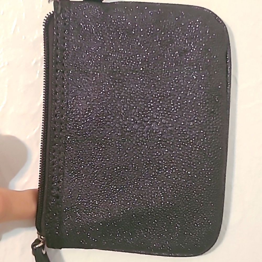 Nine West - Black Sparkly Wristlet Evening Bag - Picture 3 of 5